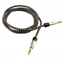Cablu Audio Jack-Jack Tellur, 3.5mm, 1 m, Auriu