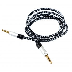Cablu Audio Jack-Jack Tellur, 3.5mm, 1 m, Argintiu