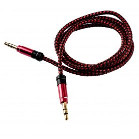 Cablu Audio Jack-Jack Tellur, 3.5mm, 1 m, Rosu