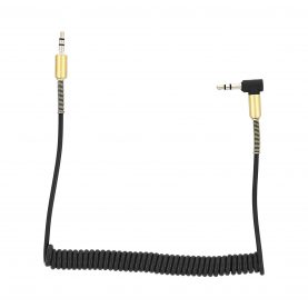 Cablu Audio Tellur, Jack 3.5mm, Extensibil, Nailon, Negru