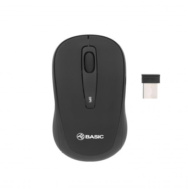 Mouse Wireless Basic Mini Tellur, Instalare Plug & Play, Rezolutie DPI reglabila, Negru