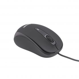Mouse cu fir USB Mini Tellur Basic, Instalare Plug&Play, Rezolutie DPI reglabila, Negru