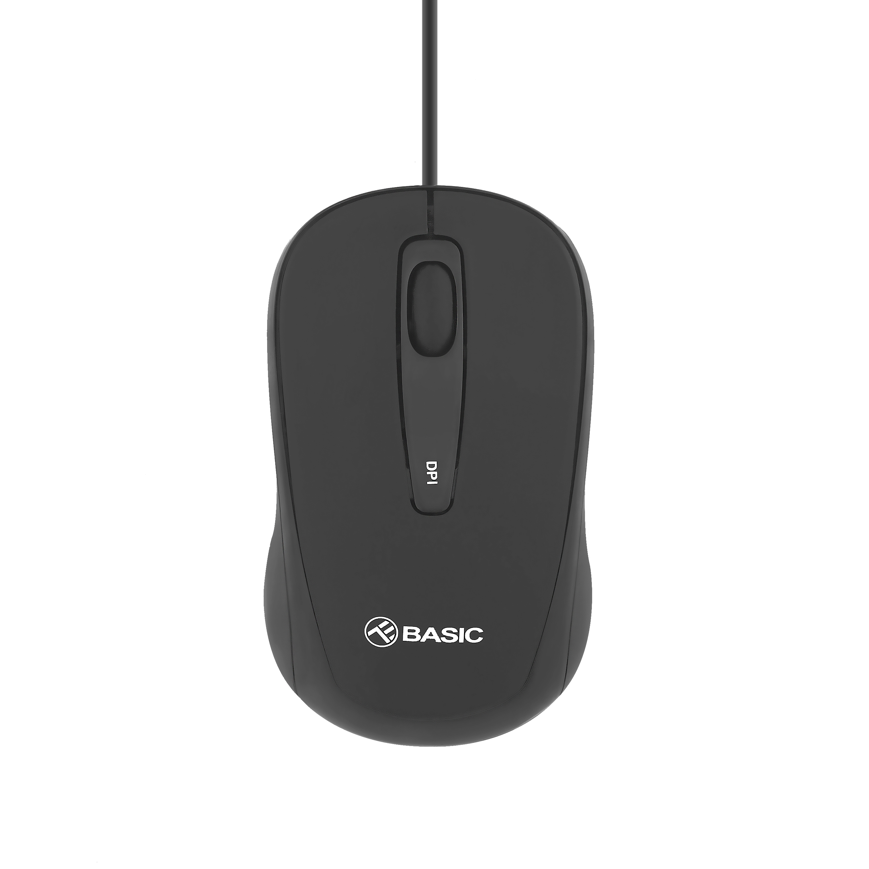 Mouse cu fir USB Mini Tellur Basic, Instalare Plug&Play, Rezolutie DPI reglabila, Negru