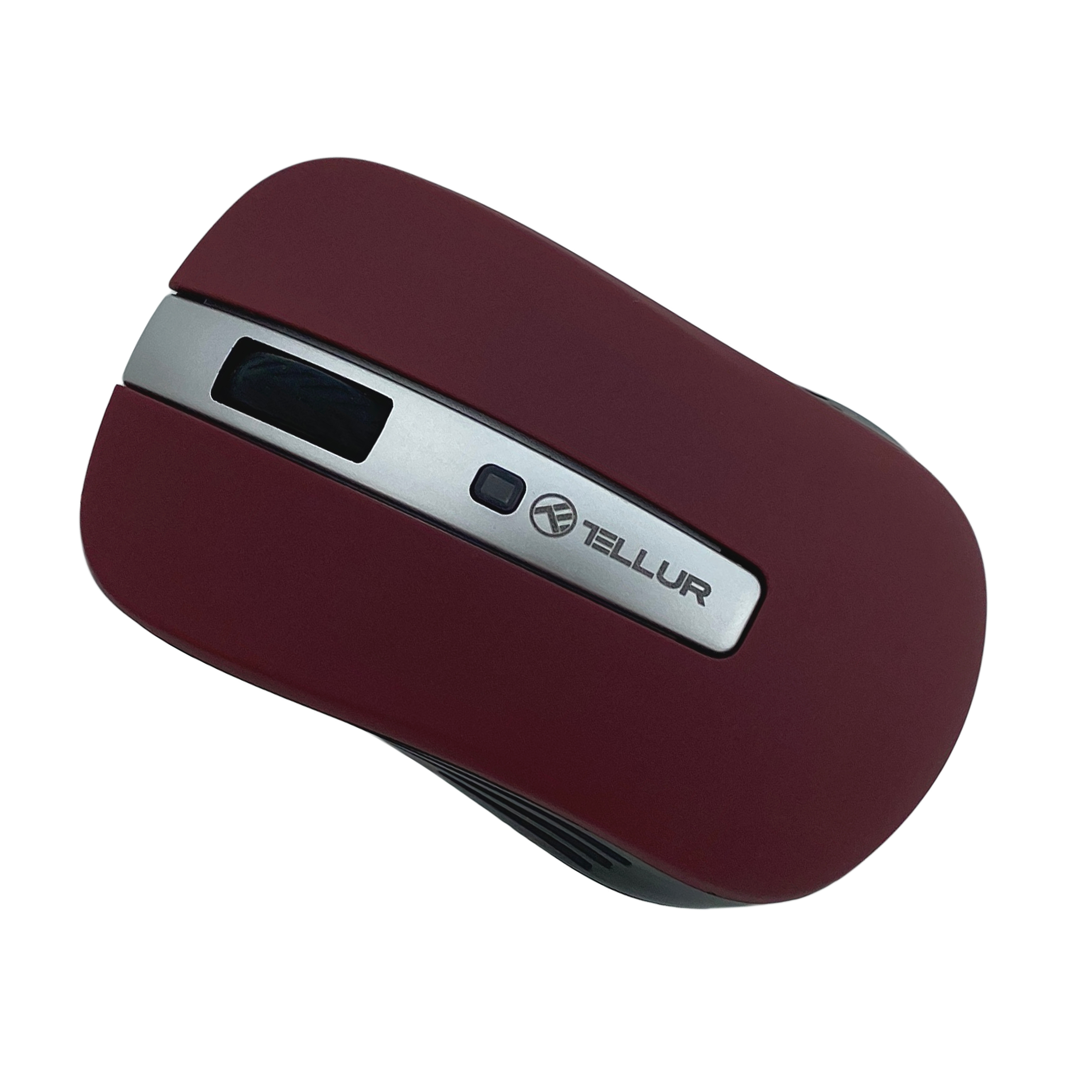 Mouse Wireless Tellur Basic, Plug and Play, LED, 800-1600 DPI reglabil, 4 Butoane, Rosu Inchis 800-1600 imagine noua idaho.ro