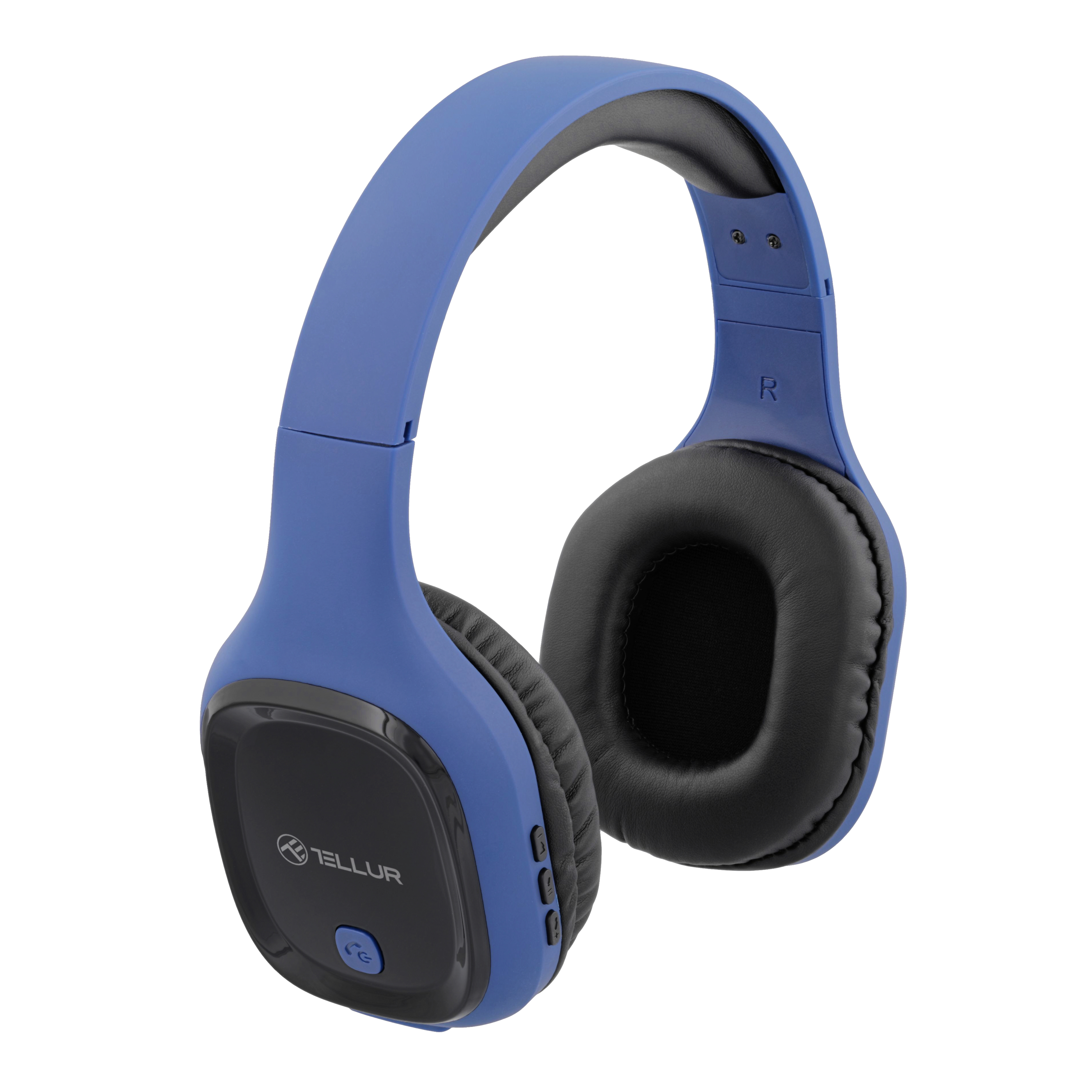 Casti Over-ear Bluetooth Tellur Pulse, Microfon, Micro-USB, 5V, Raza de actiune wireless 10 m, Albastru 5V imagine noua idaho.ro
