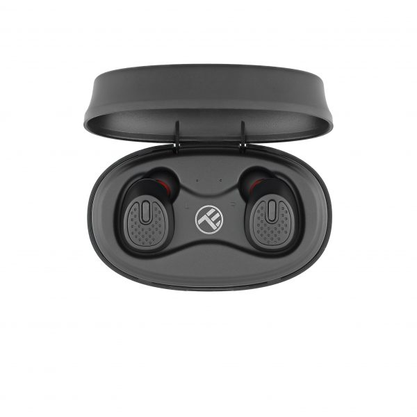 Casti Bluetooth Tellur Mood True Wireless In-ear, Bluetooth 5.0, Charging box, Negru