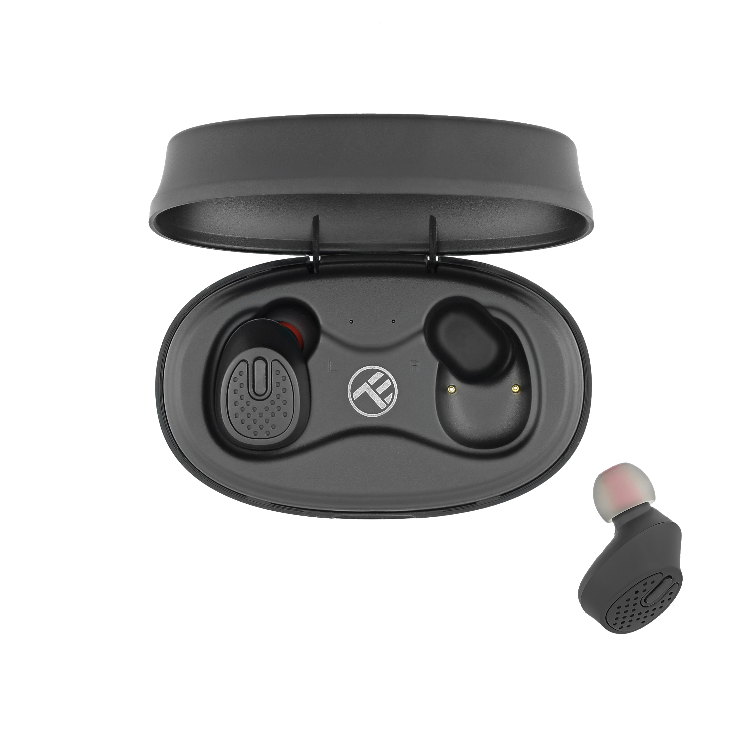 Casti Bluetooth Tellur Mood True Wireless In-ear, Bluetooth 5.0, Charging box, Negru 5.0 imagine noua idaho.ro