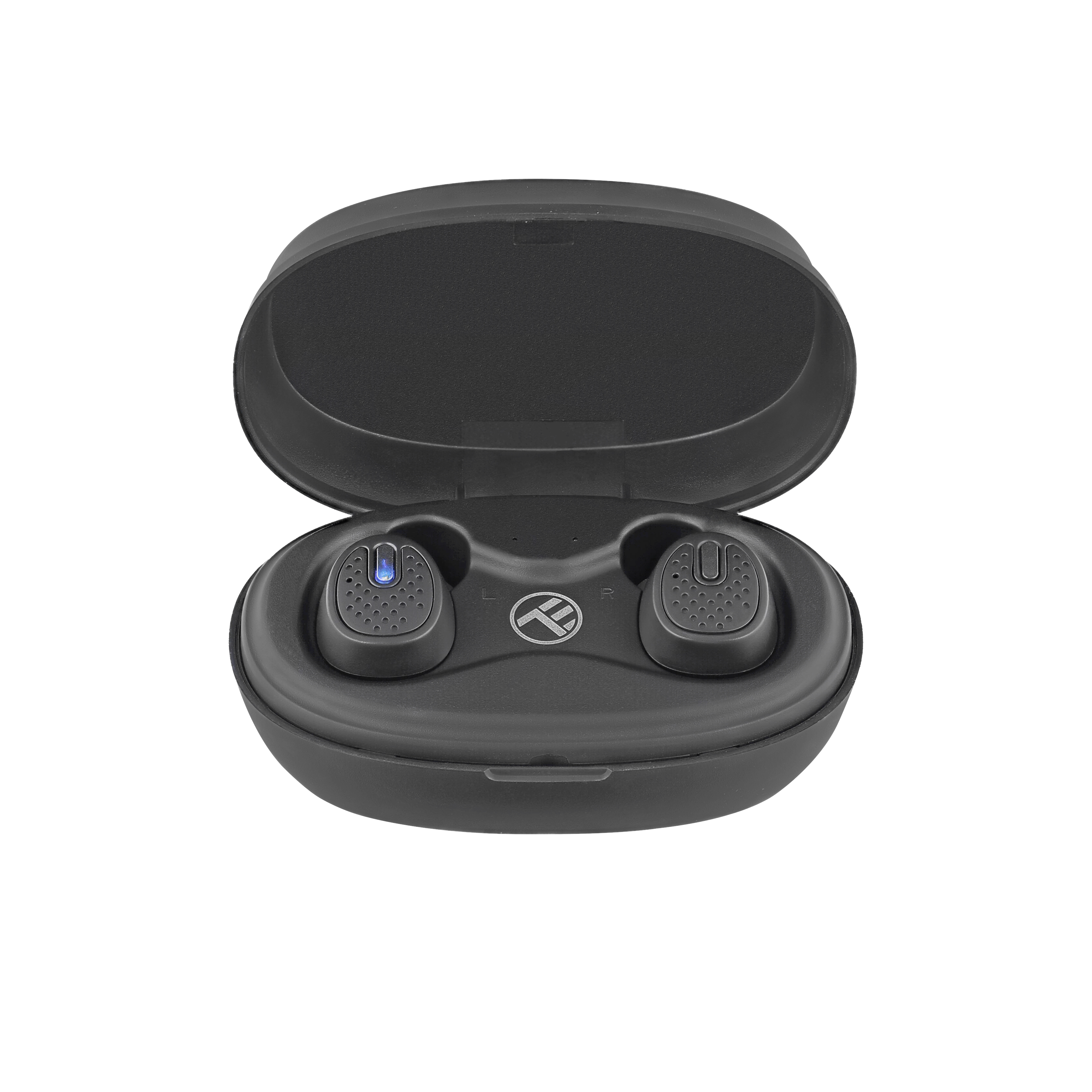 Casti Bluetooth Tellur Mood True Wireless In-ear, Bluetooth 5.0, Charging box, Negru