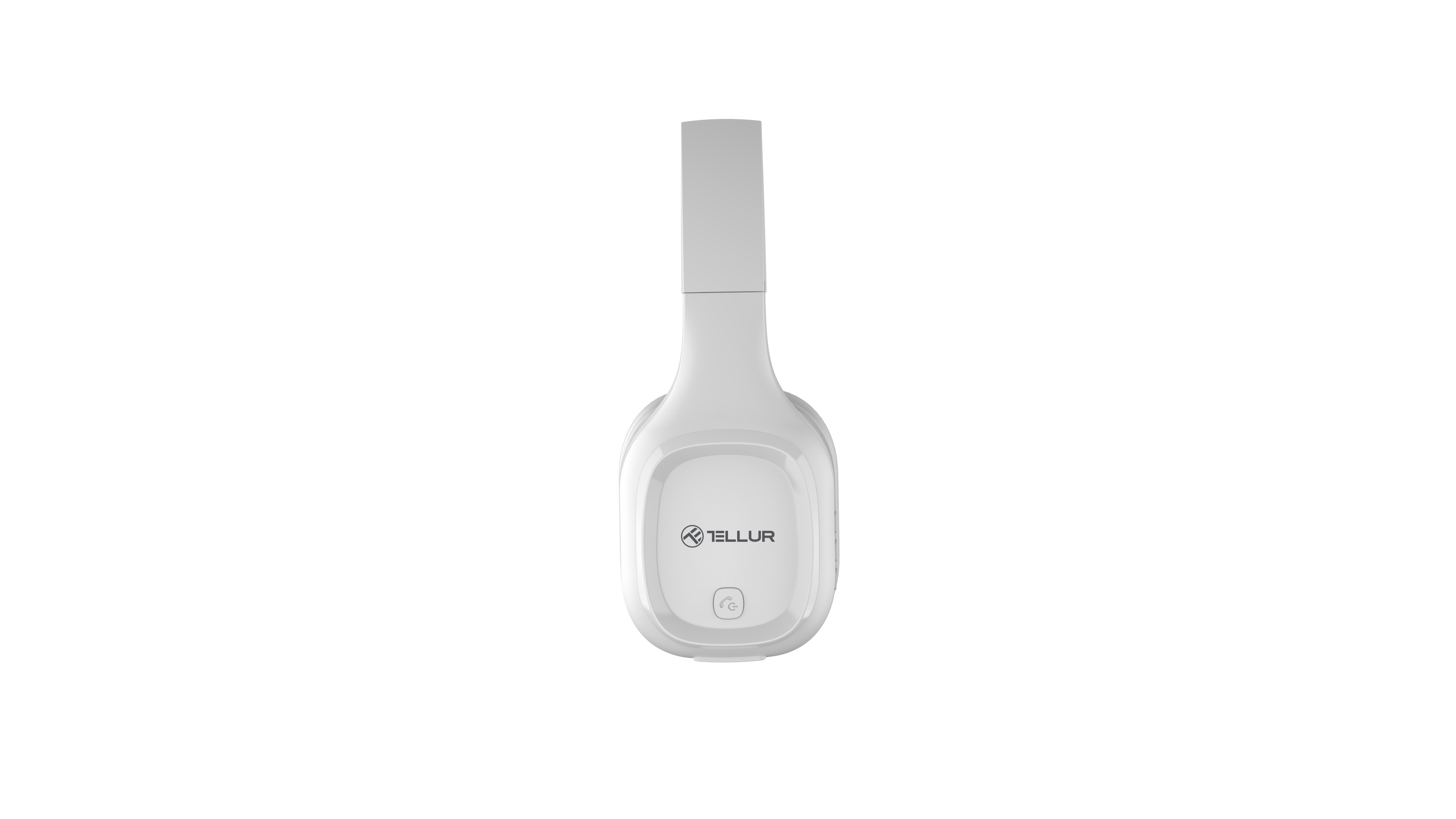 Casti Over-Ear Bluetooth Tellur Pulse, Microfon, SinglePoint, Handsfree, Alb