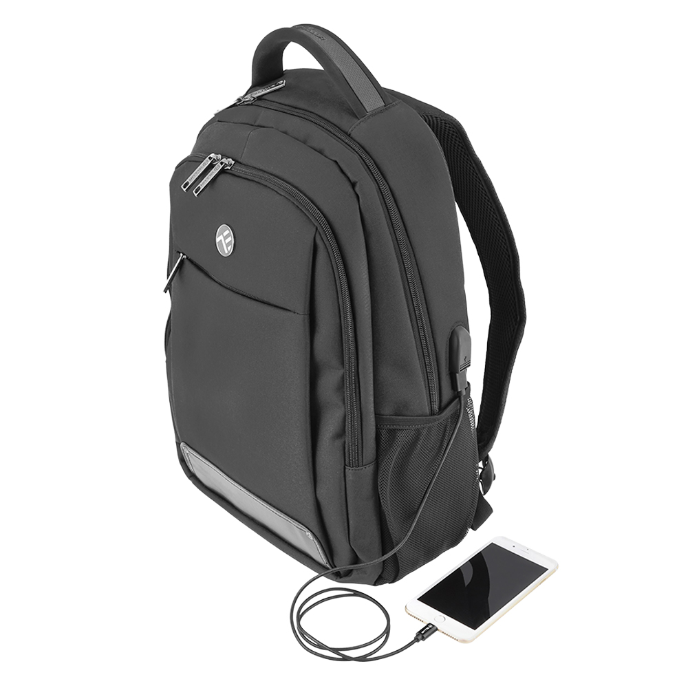 Rucsac Laptop Tellur Companion, Port USB, 15.6″, Negru 15.6" imagine noua idaho.ro
