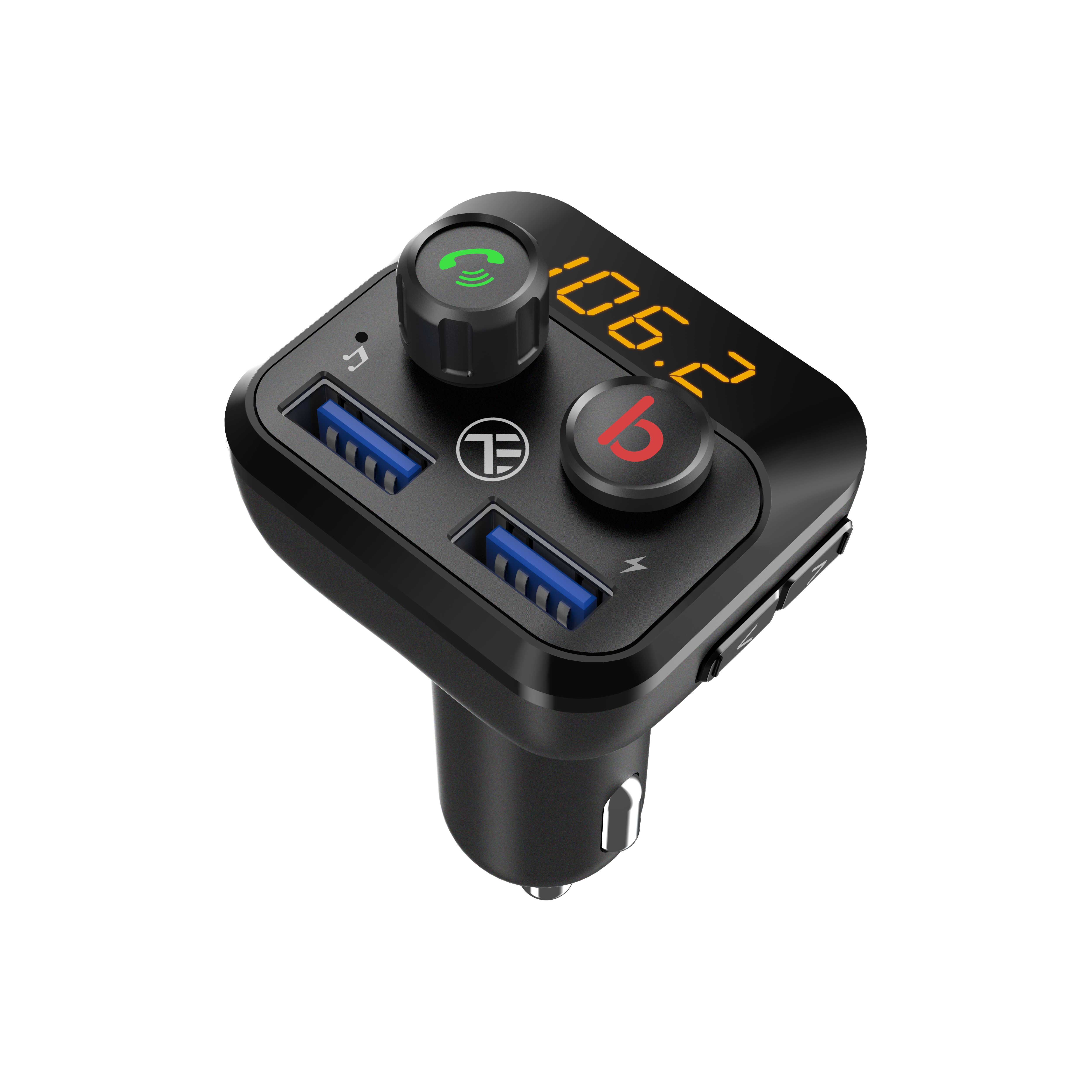Modulator FM Bluetooth Tellur FMT-B8, USB, Microfon, Port 2 x USB, MicroSD, 2.4 A, ExtraBass