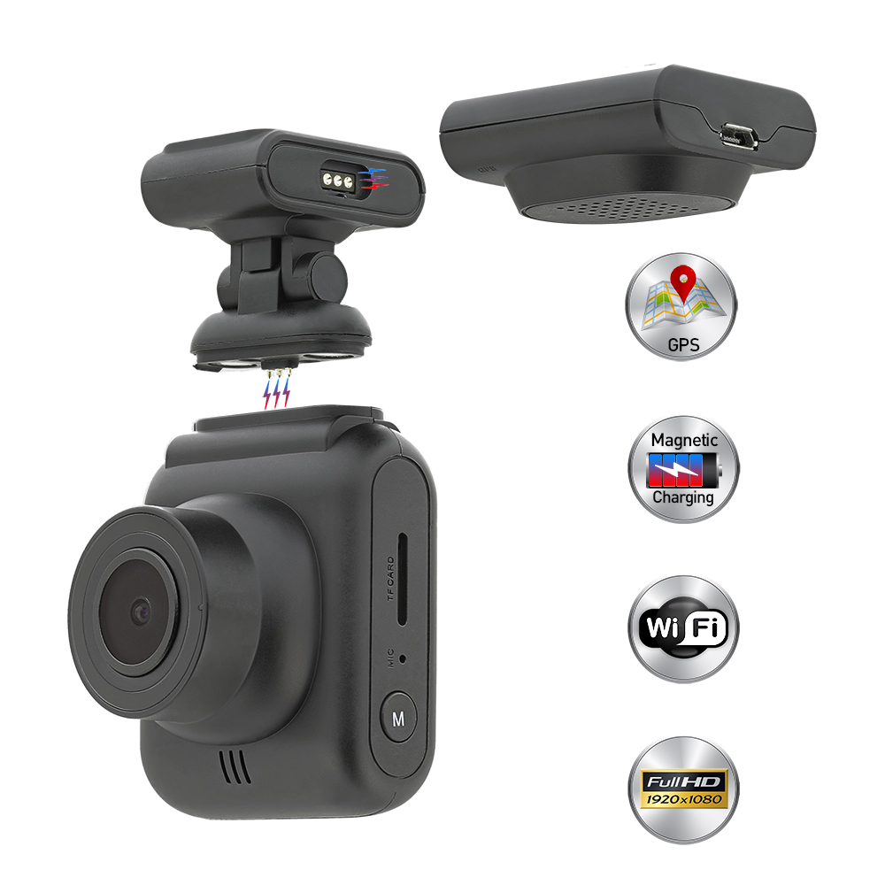 Camera Auto Tellur Dash Patrol DC2, FullHD 1080P, G-sensor, GPS module, Negru