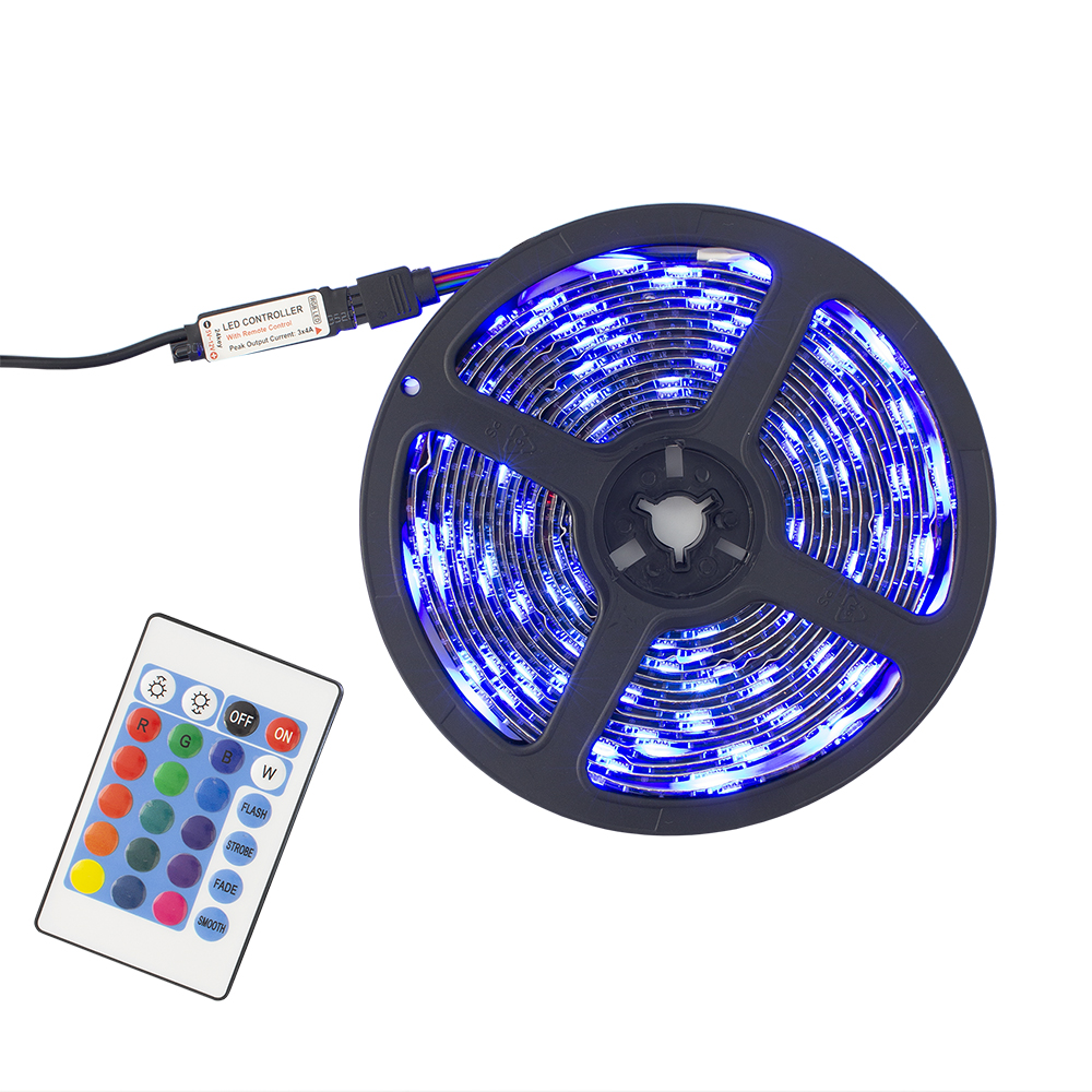 Banda Luminoasa Led 5m si Telecomanda White Shark LED-05 HELIOS, Multicolor (Multicolor) imagine noua tecomm.ro