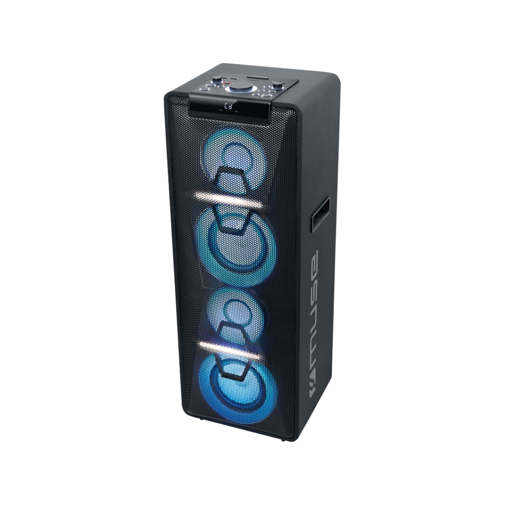 Boxa Bluetooth Muse M-1950 DJPARTY, CD, 500W, Display LED, Lumini colorate, Telecomanda, Microfon, Negru 500W imagine noua tecomm.ro