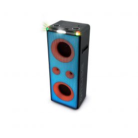 Boxa Bluetooth MUSE M-1958 Dj Party Box cu Cd si Port Usb, 500W, 2 x MIC/Guitar jacks, Lumini Disco, Negru