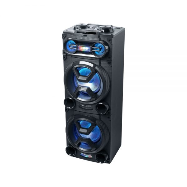 Boxa Bluetooth Party Box Muse M-1986 DJ, 800W, Port USB 2.0 Flash Lights, Telecomanda, Microfon, Negru