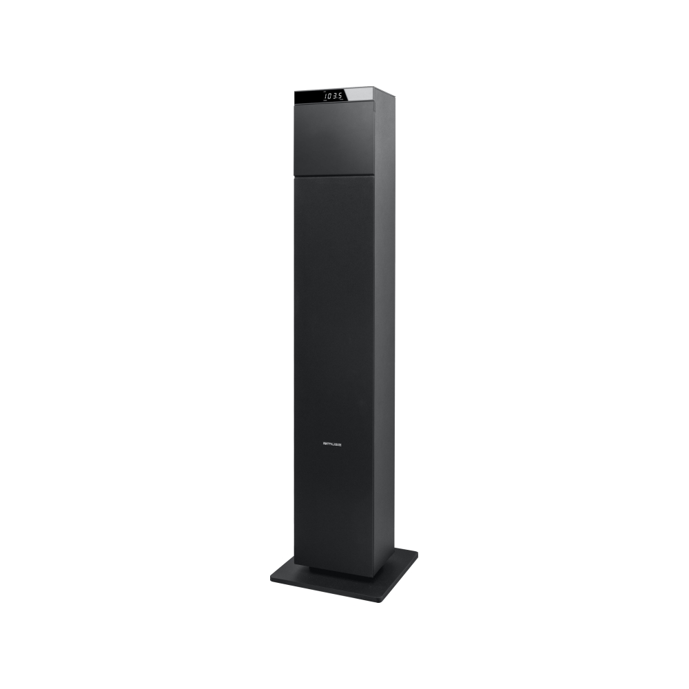 Boxa Bluetooth Tower MUSE M-1325 BTC cu Radio Pll, CD si Port Usb, 60W, Inalte si bas reglabile, Dimmer, Negru 60W imagine noua tecomm.ro