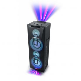 Boxa Double Bluetooth MUSE Party Box M-1990 DJ, Putere 1000 W, Lumini colorate si stroboscopice, CD, CD-R/RW, MP3, USB, Negru