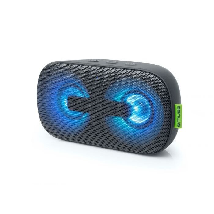 Boxa portabila MUSE M-370 DJ, Bluetooth, 2 x 3W, AUX-in, Incarcare prin MicroUSB, Functie Hands-Free, Lumina ambientala multicolora, Negru 3W) imagine noua tecomm.ro