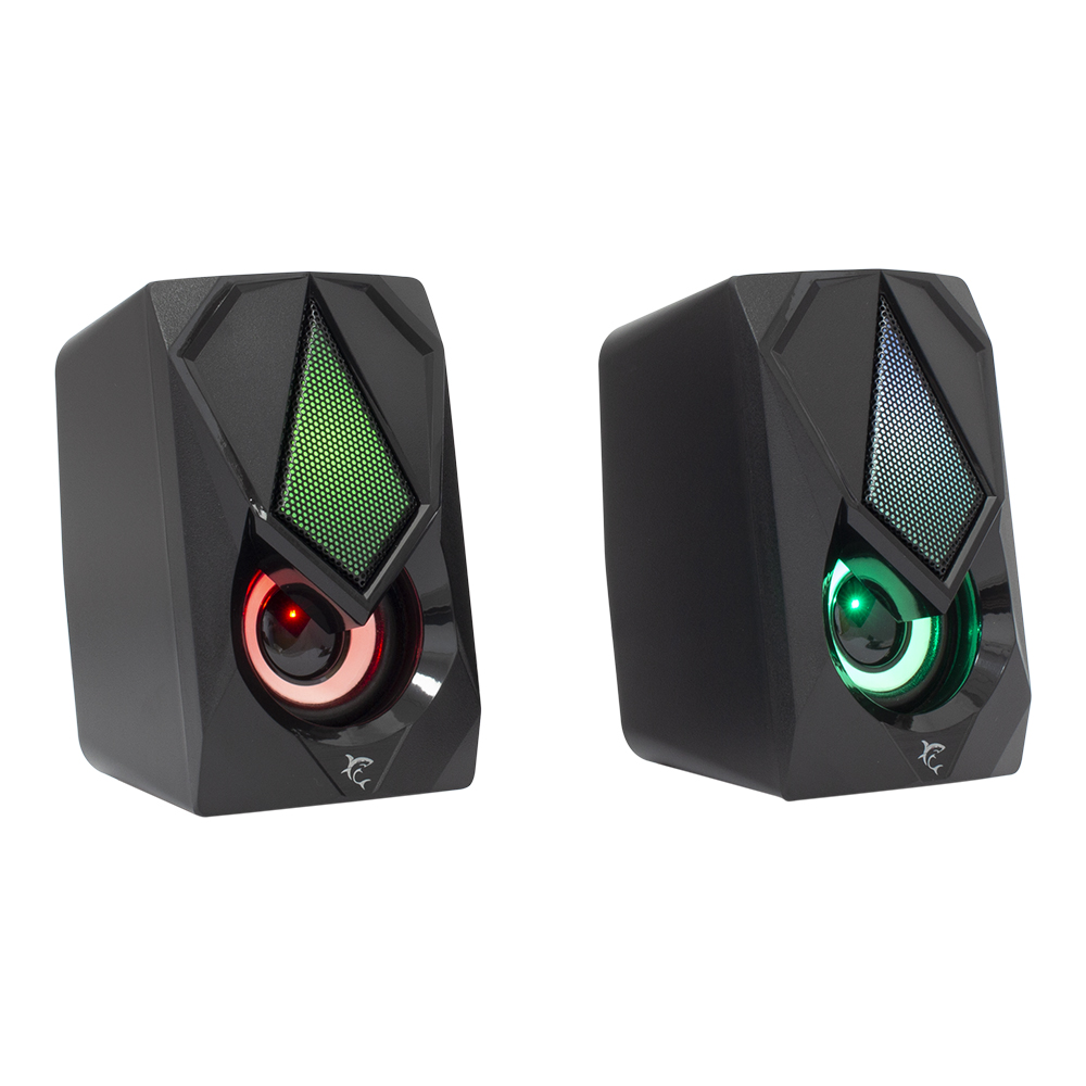 Boxe PC White Shark 2.0, BEAT (2 x 3W), Iluminare RBG, GSP-619, Negru 2.0 imagine noua tecomm.ro