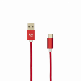 Cablu Date si Incarcare Sbox USB-Type C-15R, Viteza de Transfer 480Mbps, Lungime 1,5m, Rosu