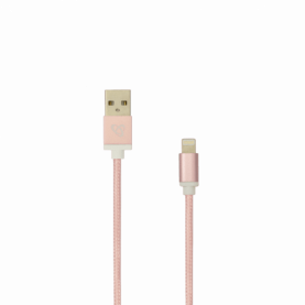 Cablu Date si Incarcare Sbox USB 2.0 M, Cablu Lighting 1,5m cu 8 Pini, Compatibil Iphone, Roz