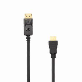 Cablu Audio-Video Display Port-HDMI Sbox, Rata Maxima de Cadre 30FPS, Lungime Cablu 2m, Negru