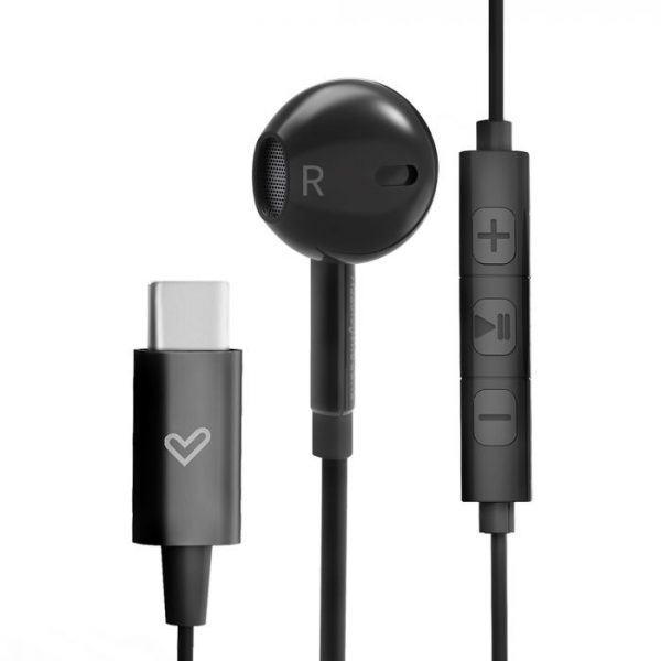 Casti Energy Sistem Smart 2, Tip C, Design In-ear, Controlul volumului, Negru