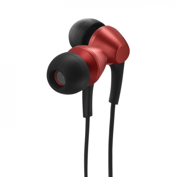 Casti In Ear Energy Sistem Urban 3 Coral, Microfon, Music Control pe Fir, 3.5mm Mini Jack, Rosu