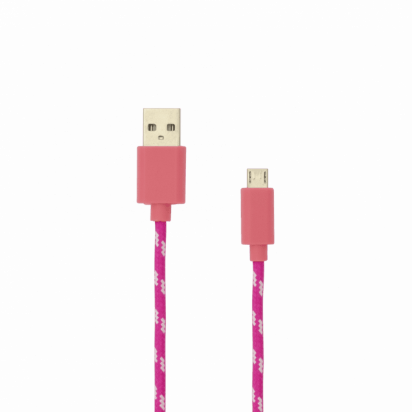 Cablu Date si Incarcare Sbox USB-Micro USB CAB0112, Viteza 480Mbps, Lungime 1m, Roz