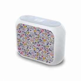 Boxa portabila MUSE M-312 LIBERTY Bluetooth, 5W, Indicator LED, AUX-in, Functie Hands-Free, Incarcare MicroUSB, Alb-Floral