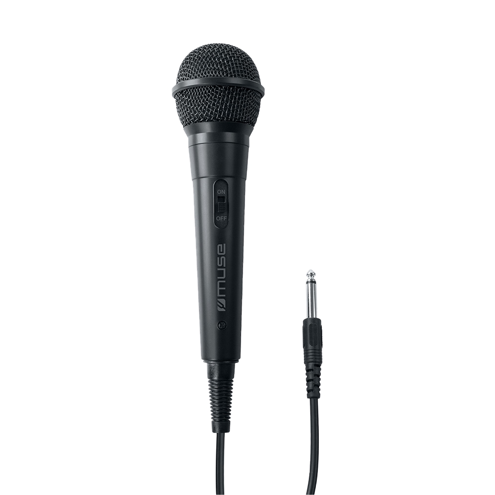Microfon Profesional cu Fir Muse MC-20 B, Jack 6.3mm, Negru 6.3mm