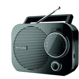 Radio portabil Muse M-050 R, Dual Alarm, LED, Negru