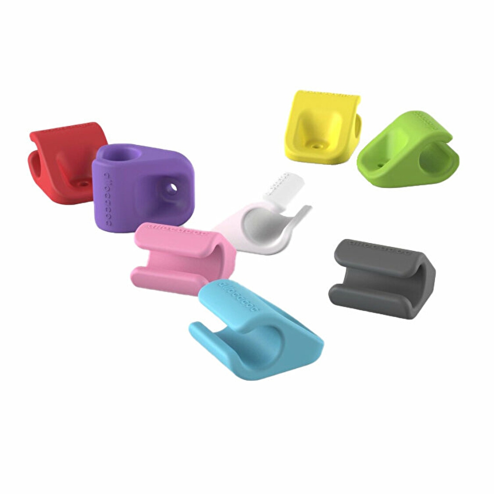 Organizator cabluri Allocacoc, 8 bucati, Multicolor Allocacoc imagine noua idaho.ro
