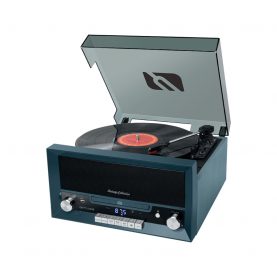 Pick-UP MUSE MT-112NB, Bluetooth Vintage Collection, Radio FM, CD, CD-R/RW, MP3, USB, Albastru