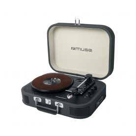 Pick-up MUSE MT-201 BTB Bluetooth, 2 x 5W, Comutator automat, 45 rpm, USB, Conexiuni multiple, Negru