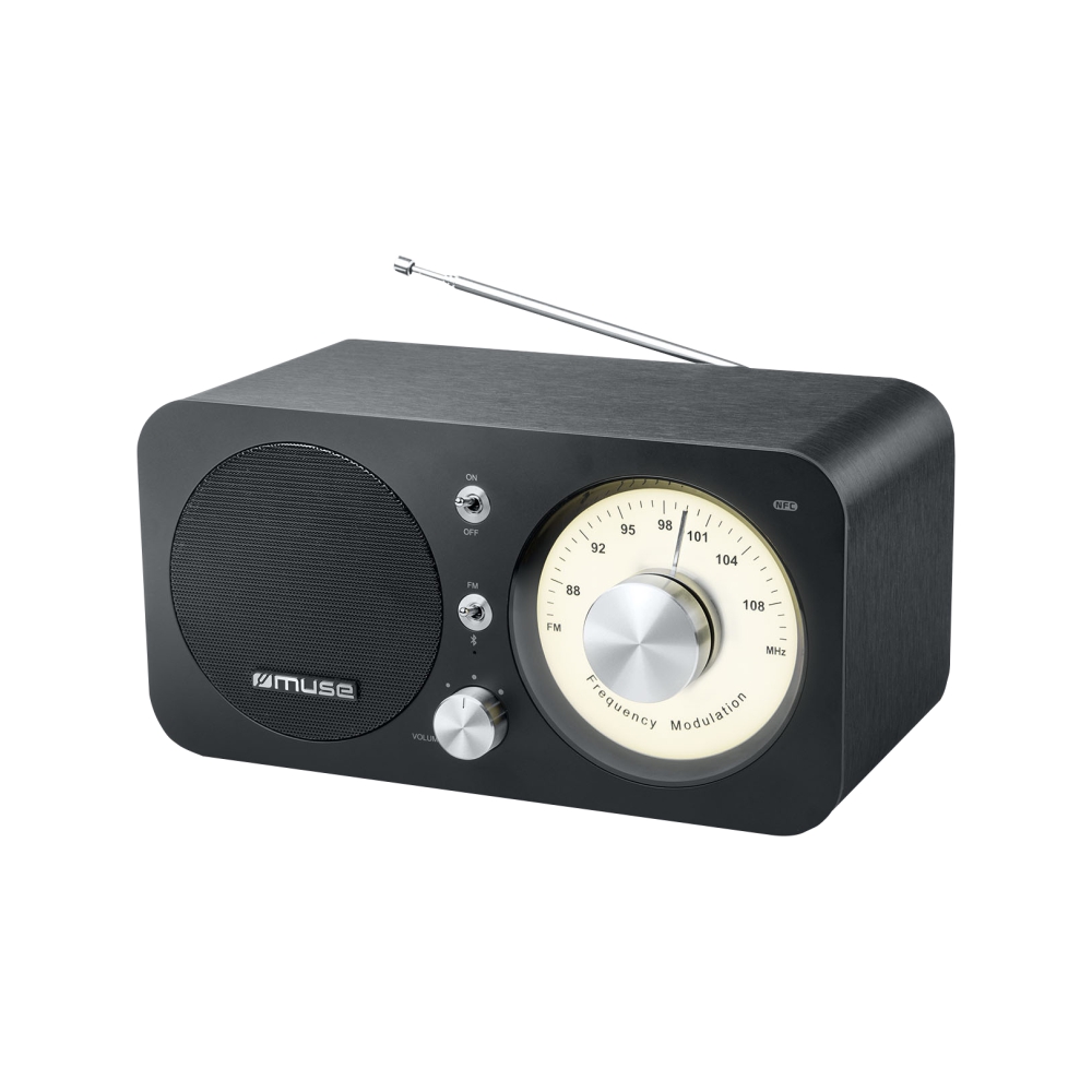 Radio Clasic Bluetooth MUSE M-095 BT, Port USB, Putere 5W, Raza de actiune pana la 10 m, Negru 5W imagine noua tecomm.ro
