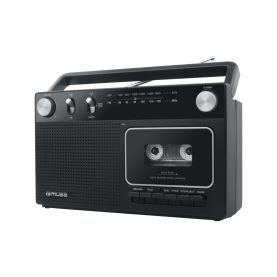Radio cu Caseta MUSE M-152 RC, Tuner analog FM/MW, Microfon incorporat, Negru