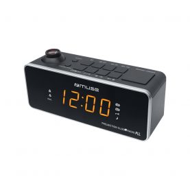 Radio cu Ceas si Proiectie MUSE  M-188 P, Display LED, FM/MW, Alarma dubla, Negru