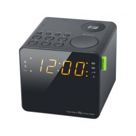 Radio cu Ceas Muse Dual Alarm PLL M-187 CR, Display LED, Mufa auxiliara, Negru