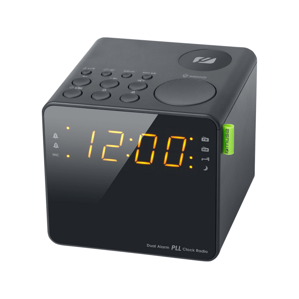 Radio cu Ceas Muse Dual Alarm PLL M-187 CR, Display LED, Mufa auxiliara, Negru Gadgeturi