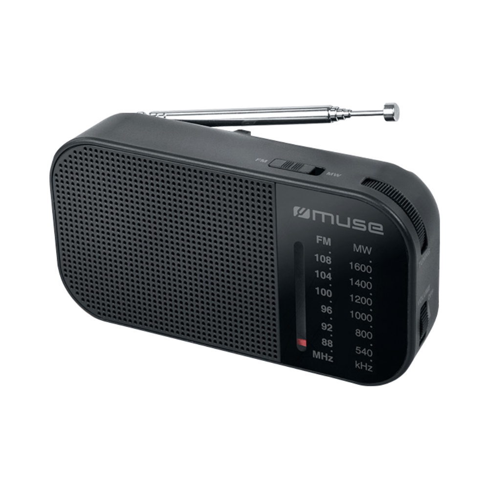 Radio de Buzunar Muse M-025 R, Tuner analogic, Conector minijack de 3,5 mm pentru casti, Negru 35 imagine noua tecomm.ro