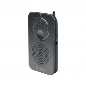 Radio Portabil MUSE M-01 RS, FM/MW, Iesire Jack 3.5mm, Negru