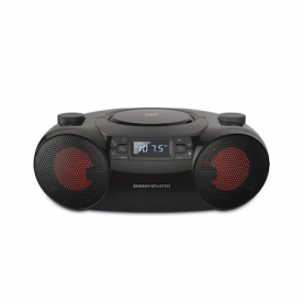 Sistem Audio Bluetooth Energy Sistem Boombox 6, Portabil, 12 W, stereo, FM Radio, CD, USB, SD, MP3, Negru