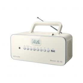 Sistem Audio Portabil MUSE M-30 BTN, Bluetooth, USB, Display LCD, CD-Player, Radio, AUX-in, Alb