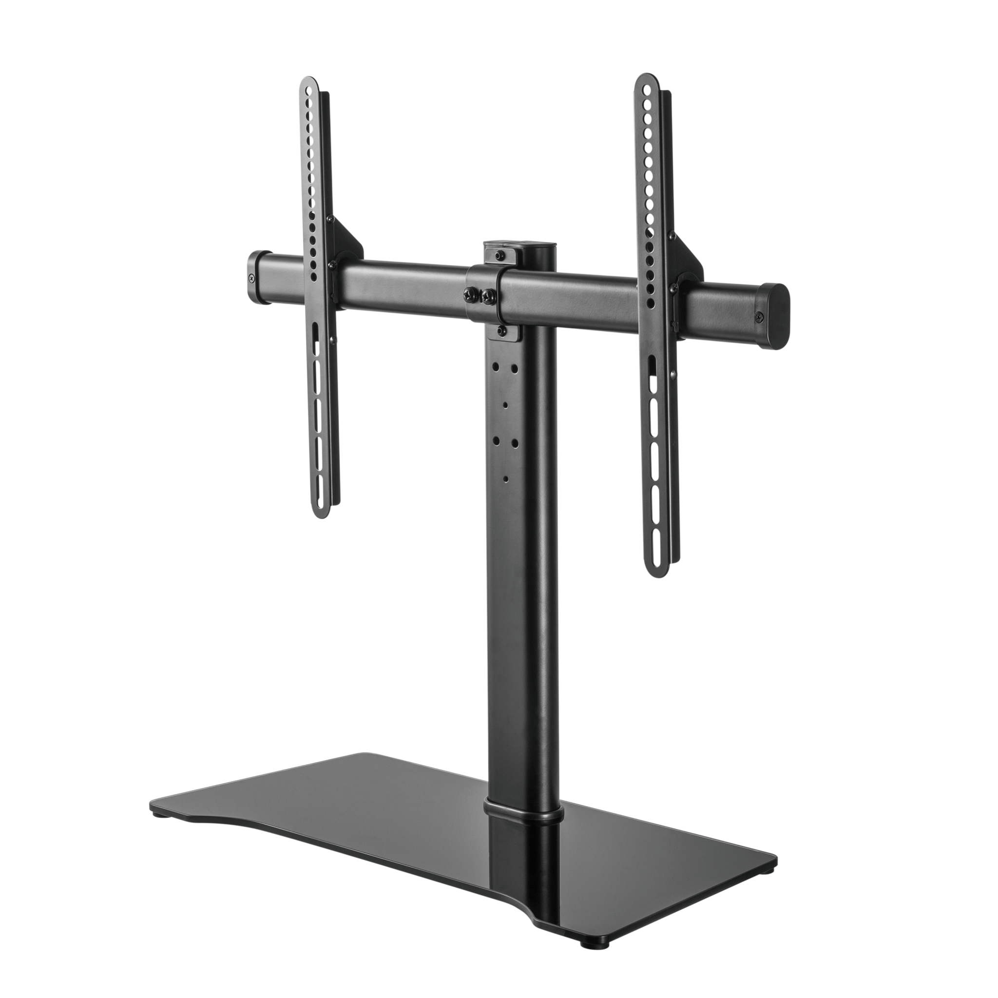 Stand TV de Podea SBOX FS-305, 32“-55“, Greutate Suportata 40kg, Metal/Sticla, Negru 32“-55“ imagine noua tecomm.ro