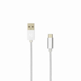 Cablu Date si Incarcare Sbox USB-Type C-15W, Viteza de Transfer 480Mbps, Lungime 1,5m, Alb