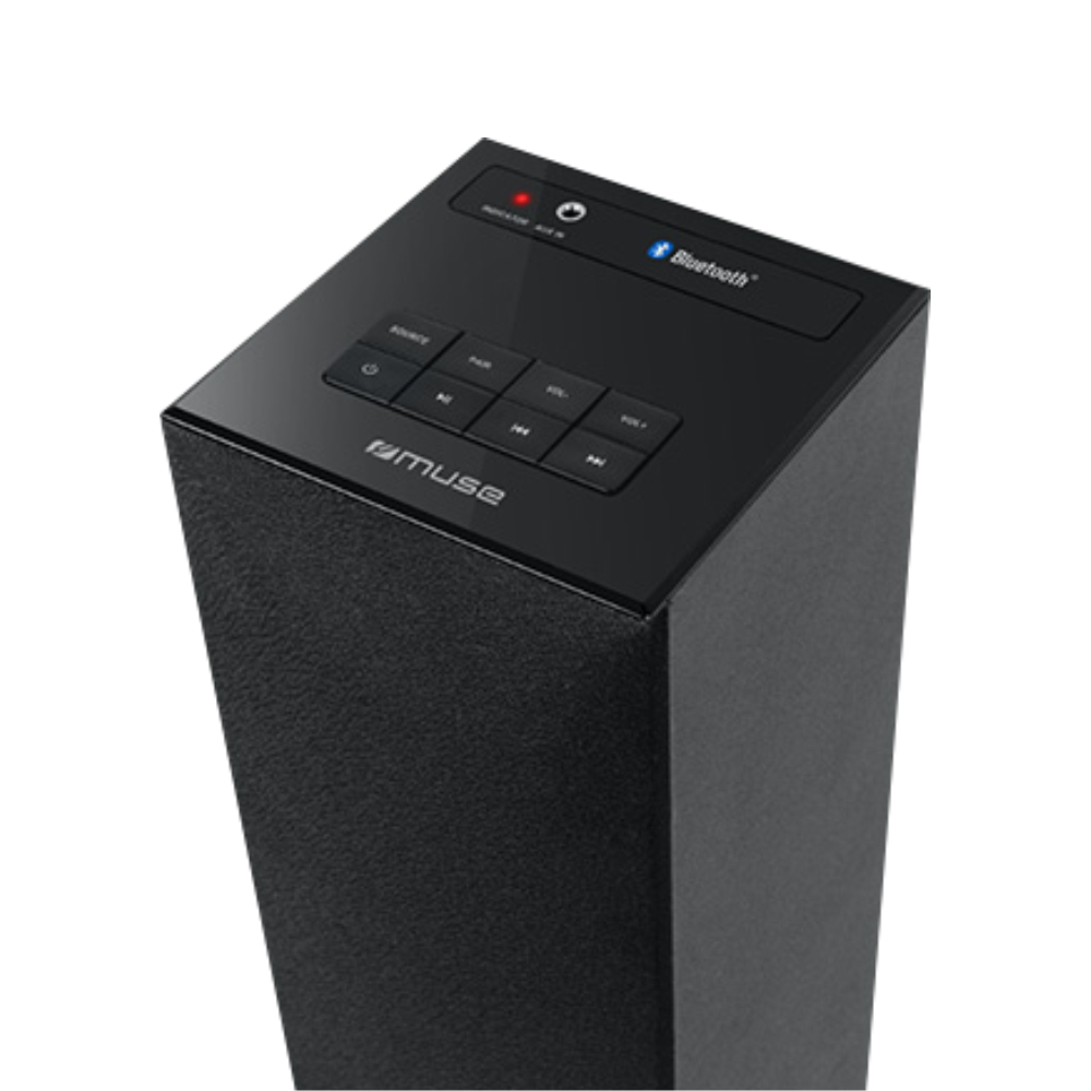 Boxa Bluetooth Tower MUSE BT 20W M-1050 BT, Stereo, Mufa Aux-in, Negru