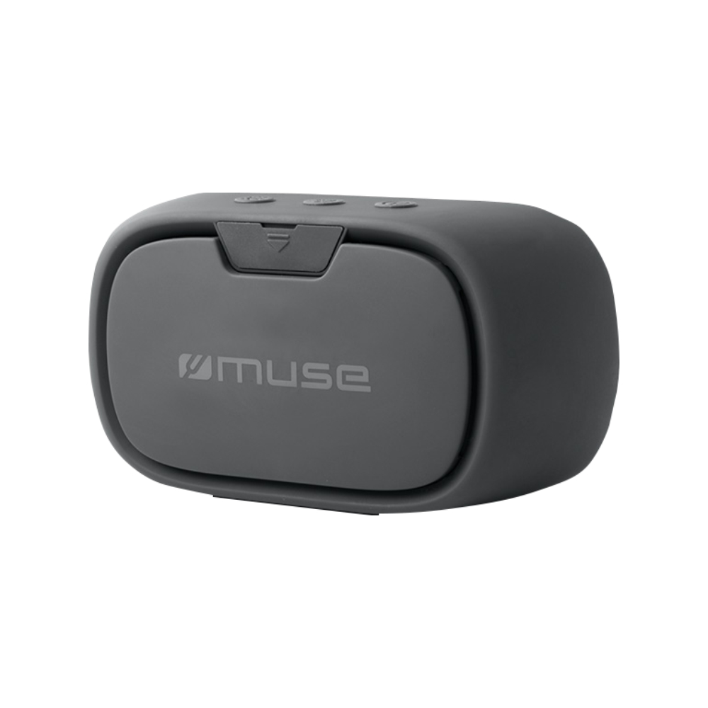 Boxa portabila MUSE M-370 DJ, Bluetooth, 2 x 3W, AUX-in, Incarcare prin MicroUSB, Functie Hands-Free, Lumina ambientala multicolora, Negru
