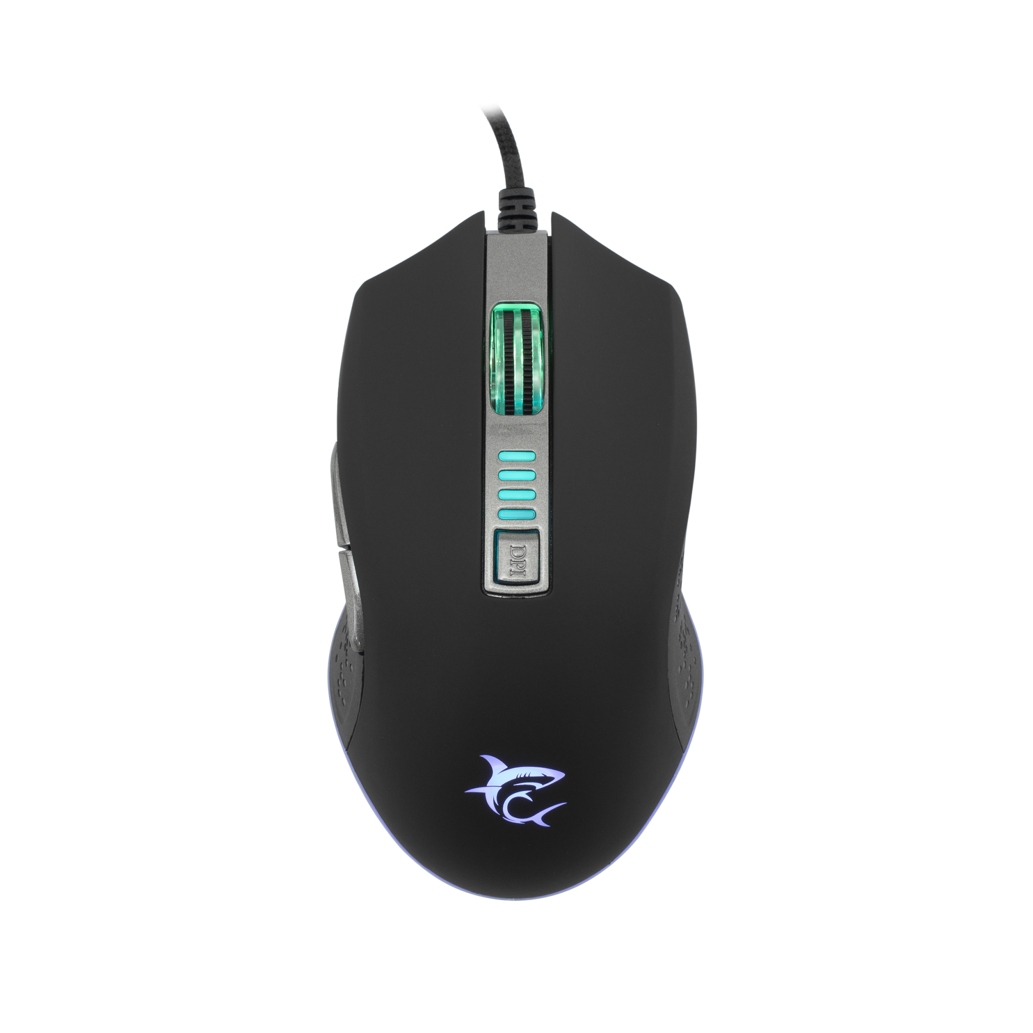 Mouse White Shark GM-5002 OCTAVIUS, 6400 DPI, Interfata USB 2.0, Iluminare RGB, Negru 2.0 imagine noua 2022